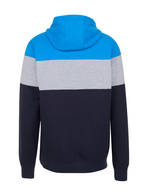 Sam 73 Modro-černá pánská mikina s kapucí SAM 73 Gerado