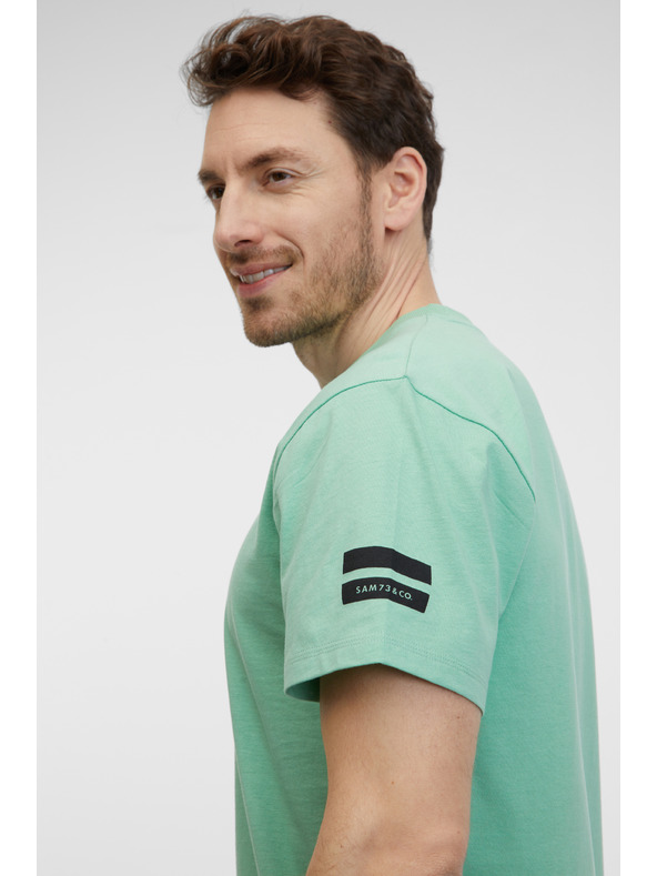 Sam 73 Světle zelené pánské tričko SAM 73 Joey
