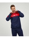 Sam 73 Červeno-modrá pánská mikina s kapucí SAM 73 Eldos