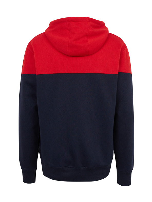 Sam 73 Červeno-modrá pánská mikina s kapucí SAM 73 Eldos
