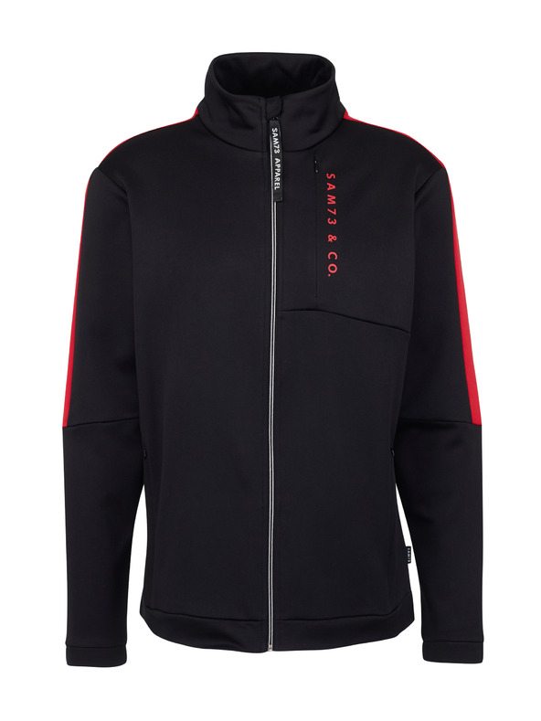 Sam 73 Černá pánská mikina na zip SAM 73 Lucas