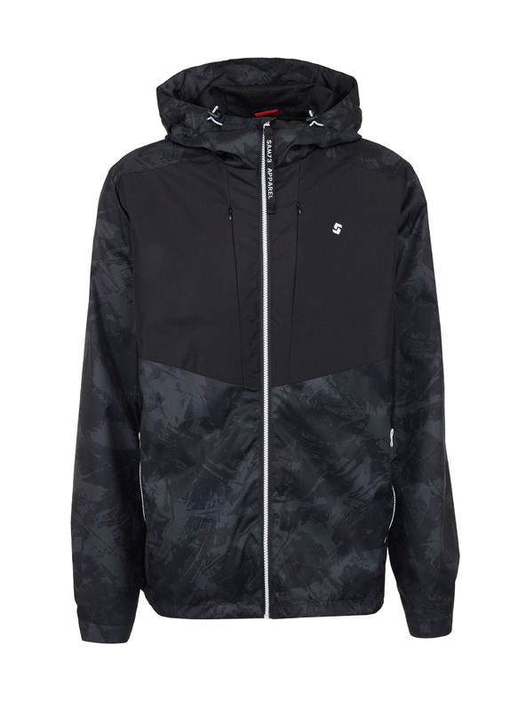 Sam 73 Černá pánská lehká vzorovaná bunda SAM 73 Antonio