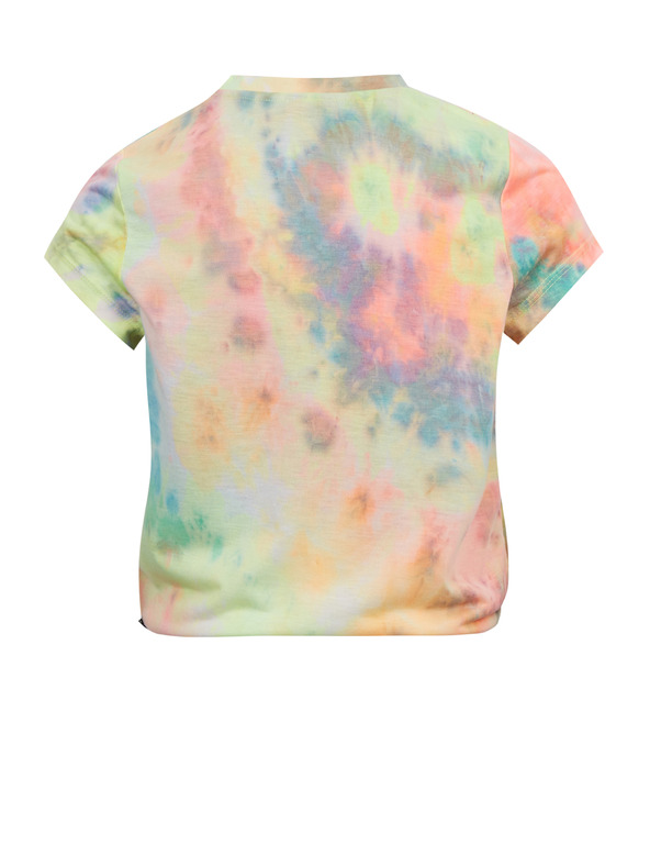 Sam 73 Tyrkysovo-žluté holčičí vzorované tričko SAM73 Auriga