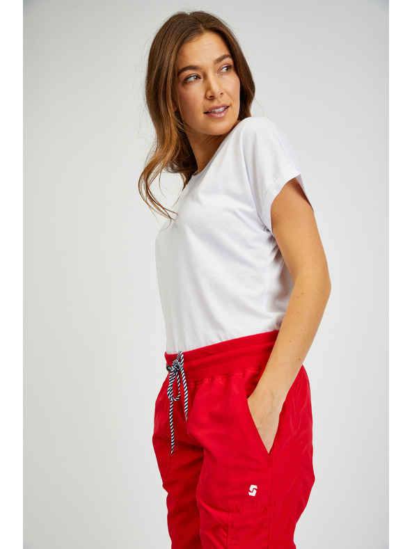 Sam 73 Červené dámské tříčtvrteční kalhoty SAM 73 Lynx