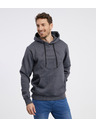 Sam 73 Šedá pánská žíhaná mikina s kapucí SAM 73 Albus