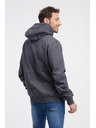 Sam 73 Šedá pánská žíhaná mikina s kapucí SAM 73 Albus