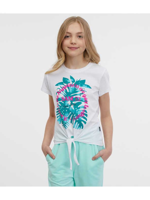 Sam 73 Bílé holčičí tričko SAM 73 Kiara