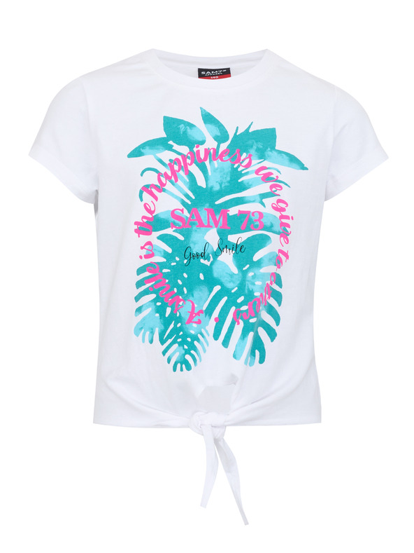 Sam 73 Bílé holčičí tričko SAM 73 Kiara