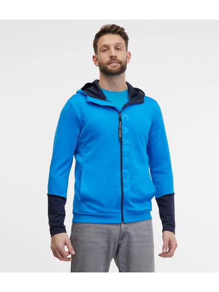 Sam 73 Modrá pánská mikina s kapucí na zip SAM 73 Emanuel