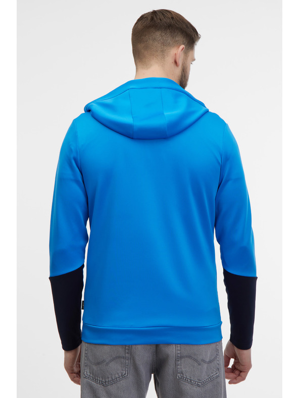 Sam 73 Modrá pánská mikina s kapucí na zip SAM 73 Emanuel