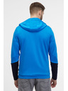 Sam 73 Modrá pánská mikina s kapucí na zip SAM 73 Emanuel