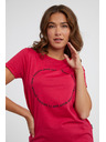 Sam 73 Tmavě růžové dámské tričko SAM 73 Doris