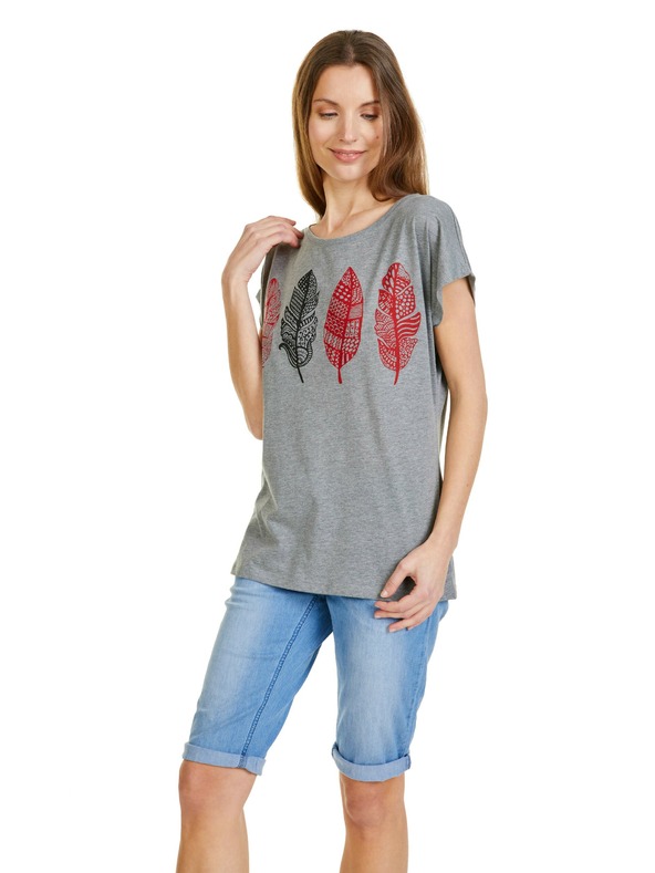 Sam 73 Šedé dámské tričko SAM 73 Penelope