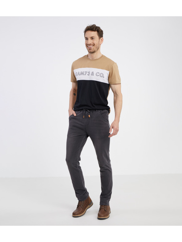 Sam 73 Tmavě šedé pánské kalhoty SAM 73 Gandalf