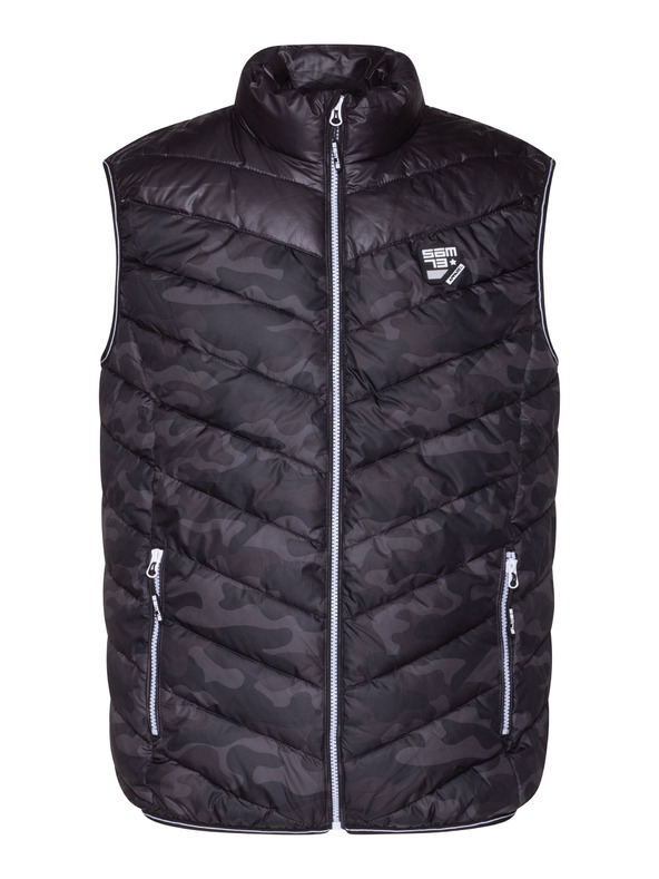 Sam 73 Černá pánská prošívaná army vesta SAM 73 Gorm