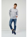 Sam 73 Světle šedé pánské žíhané tričko Sam 73