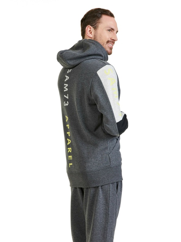 Sam 73 Tmavě šedá pánská mikina SAM 73 Gordon