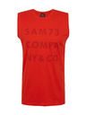 Sam 73 Červené pánské tílko s nápisem SAM 73 Edgar