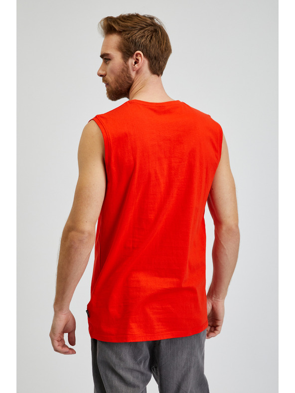 Sam 73 Červené pánské tílko s nápisem SAM 73 Edgar