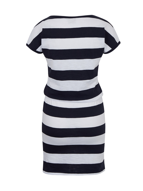 Sam 73 Bílo-modré dámské pruhované krátké šaty SAM 73 Matilda