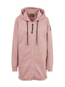 Sam 73 Starorůžová dámská mikina na zip s kapucí SAM 73 Drusilia