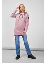 Sam 73 Starorůžová dámská mikina na zip s kapucí SAM 73 Drusilia