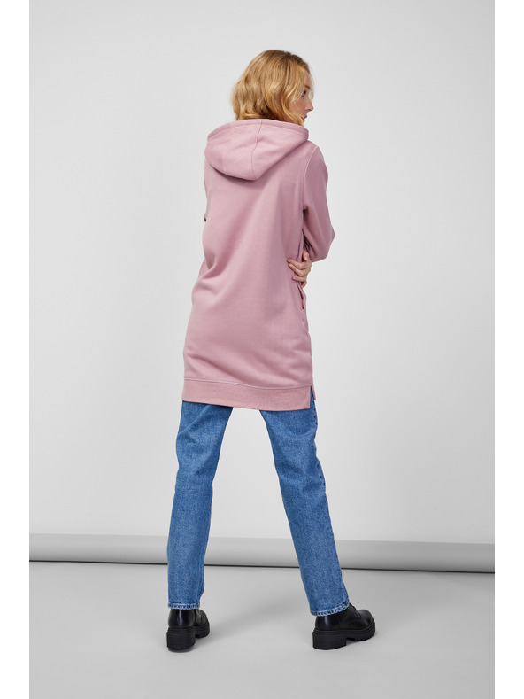 Sam 73 Starorůžová dámská mikina na zip s kapucí SAM 73 Drusilia
