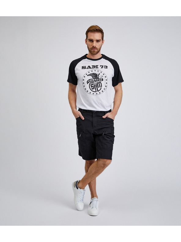 Sam 73 Černé pánské sportovní kraťasy SAM73 Andalusit