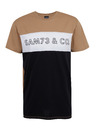 Sam 73 Černo-hnědé pánské tričko SAM 73 Seamus