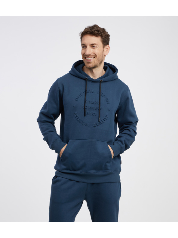Sam 73 Tmavě modrá pánská mikina s kapucí SAM 73 Albus