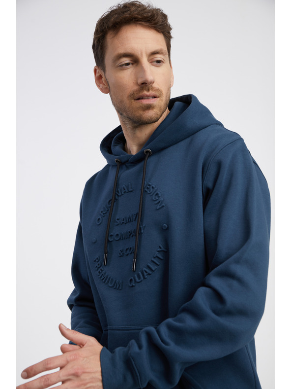 Sam 73 Tmavě modrá pánská mikina s kapucí SAM 73 Albus