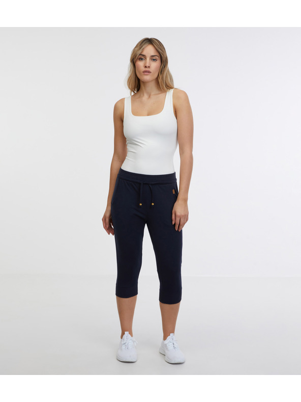 Sam 73 Tmavě modré dámské tříčtvrteční tepláky SAM 73 Camila