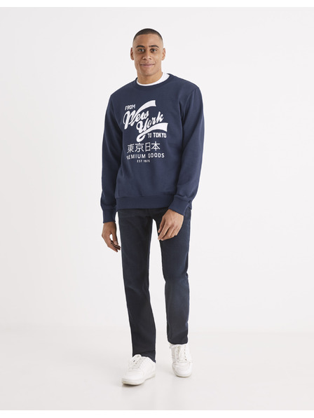 Celio Tmavě modré pánské straight fit džíny Celio C15