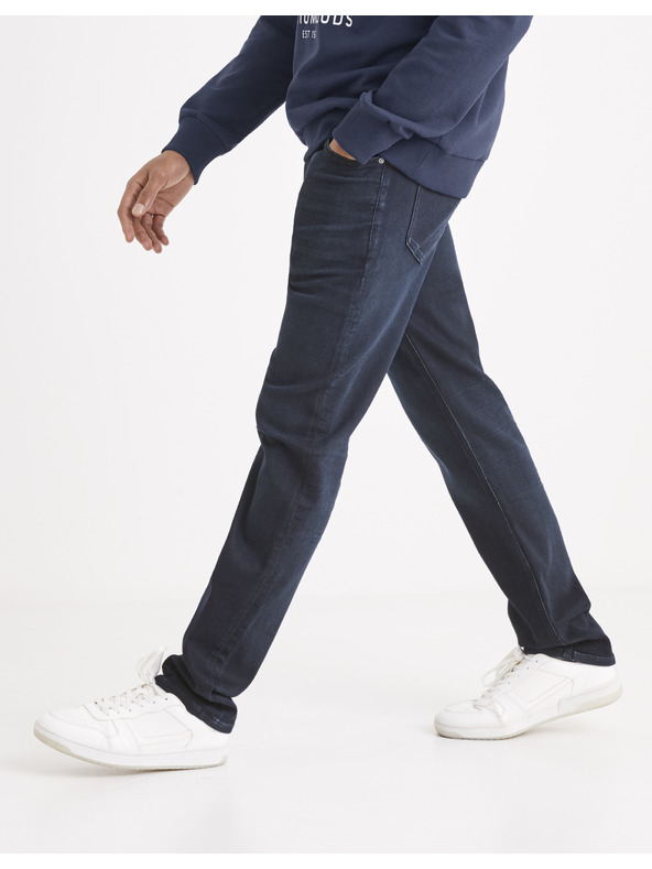 Celio Tmavě modré pánské straight fit džíny Celio C15