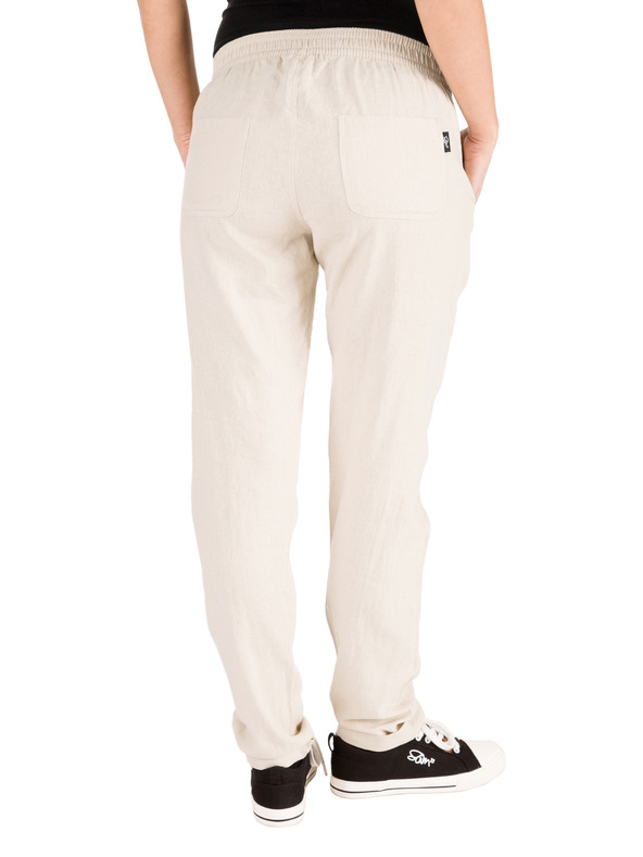 Sam 73 Krémové dámské lněné kalhoty SAM 73
