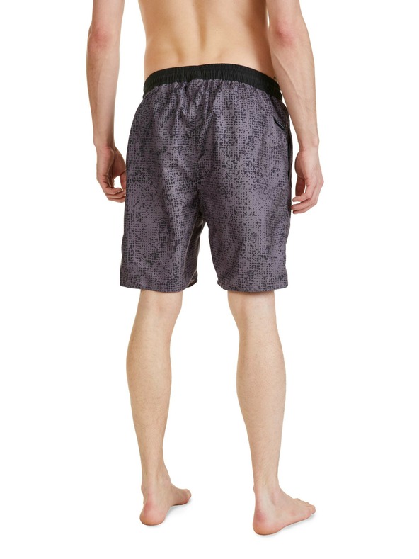 Sam 73 Tmavě šedé pánské vzorované kraťasy SAM 73 Noah