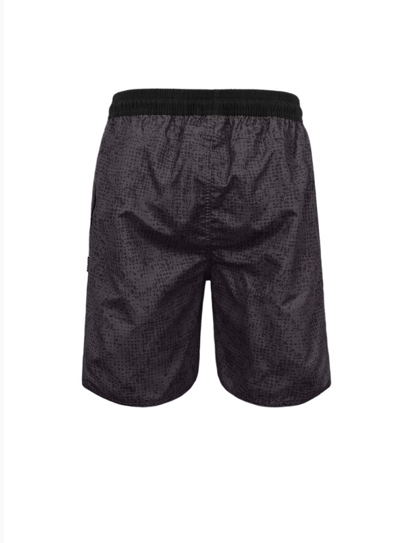 Sam 73 Tmavě šedé pánské vzorované kraťasy SAM 73 Noah