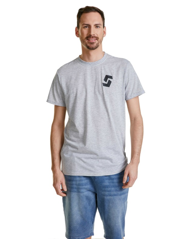 Sam 73 Světle šedé pánské tričko SAM 73 Dougall