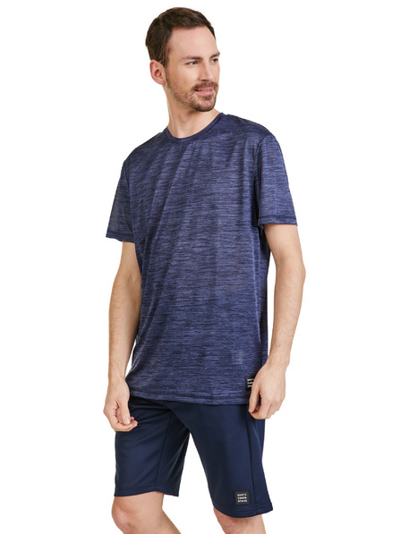 Sam 73 Tmavě fialové  pánské tričko SAM 73 Eugene