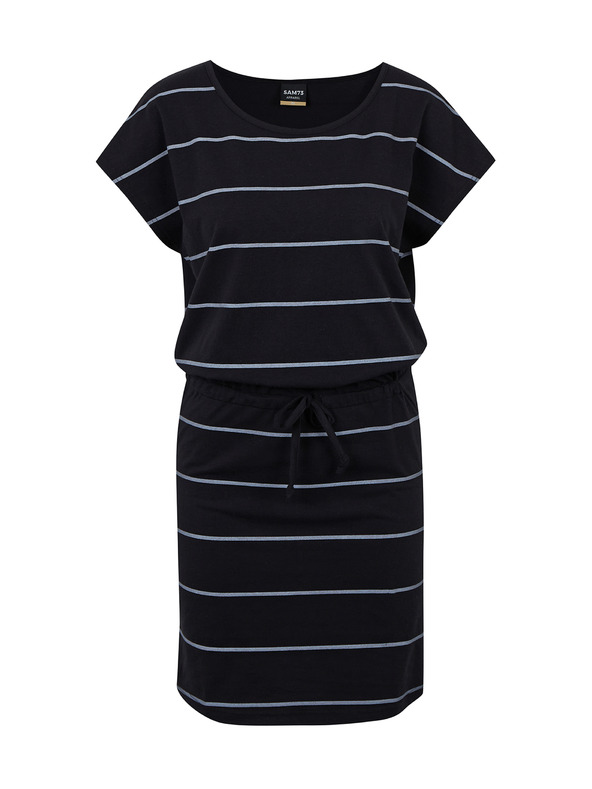 Sam 73 Černé dámské pruhované šaty SAM 73 Francine