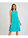 Sam 73 Tyrkysové dámské letní šaty s volánem SAM 73 Chantal