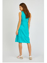 Sam 73 Tyrkysové dámské letní šaty s volánem SAM 73 Chantal