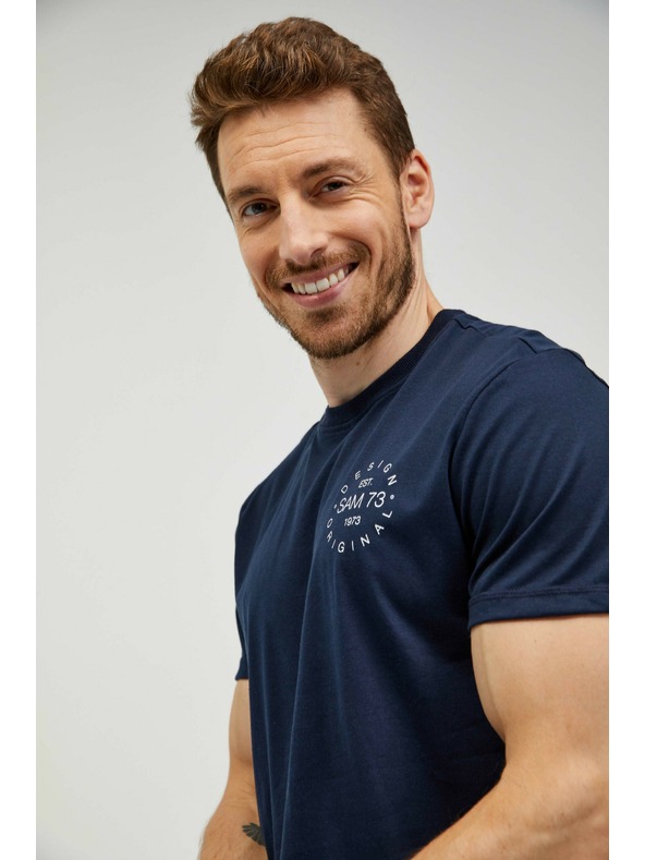 Sam 73 Tmavě modré pánské tričko SAM 73 Sepot
