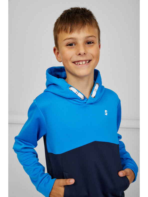 Sam 73 Modrá klučičí mikina s kapucí SAM 73 Gersemi