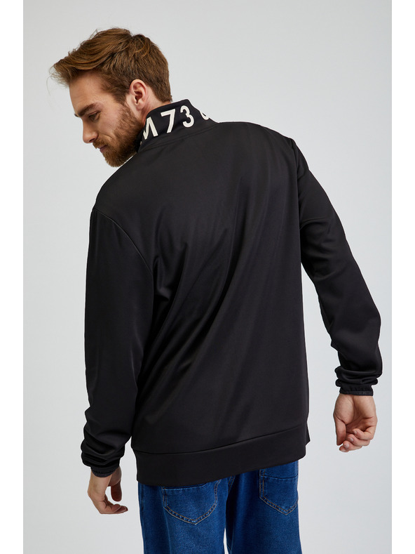 Sam 73 Černá pánská mikina na zip SAM73 Stephen