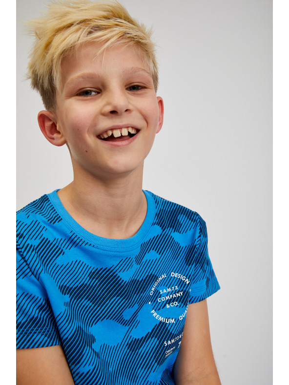 Sam 73 Modré klučičí bavlněné army tričko SAM73 Hydrus