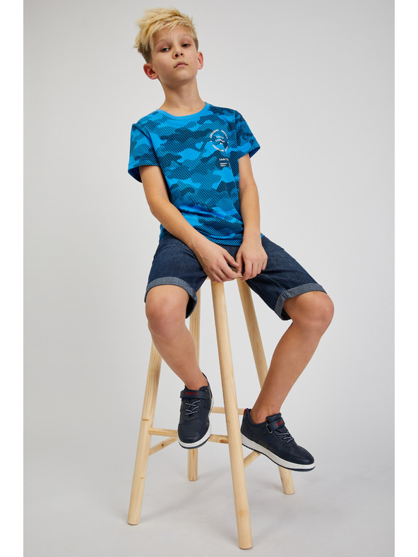 Sam 73 Modré klučičí bavlněné army tričko SAM73 Hydrus