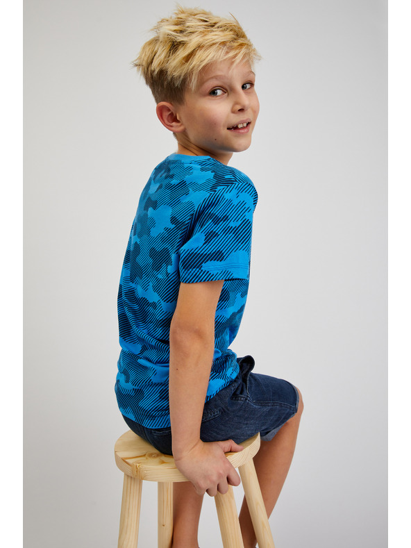 Sam 73 Modré klučičí bavlněné army tričko SAM73 Hydrus