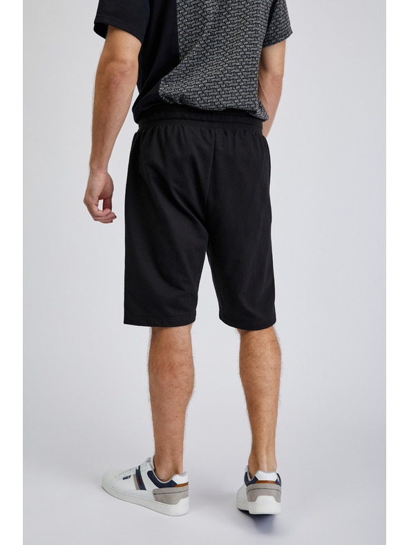 Sam 73 Černé pánské teplákové kraťasy SAM73 Euklas