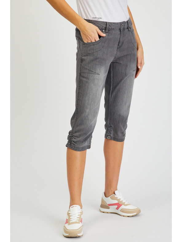 Sam 73 Šedé dámské tříčtvrteční džíny SAM73 Orion